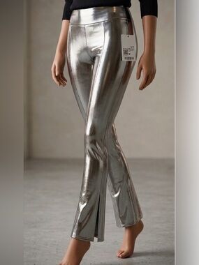 Forever 21 Metallic Leggings - Shiny Stretch Fabric